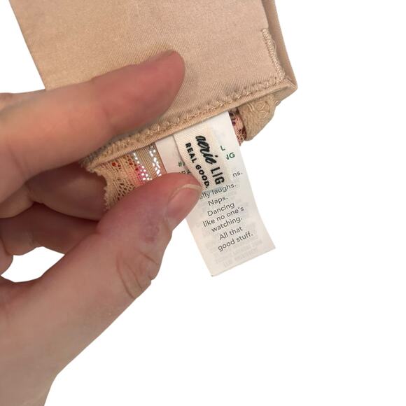 Aerie Pink Floral Lace Bralette Large - Picture 6 of 7